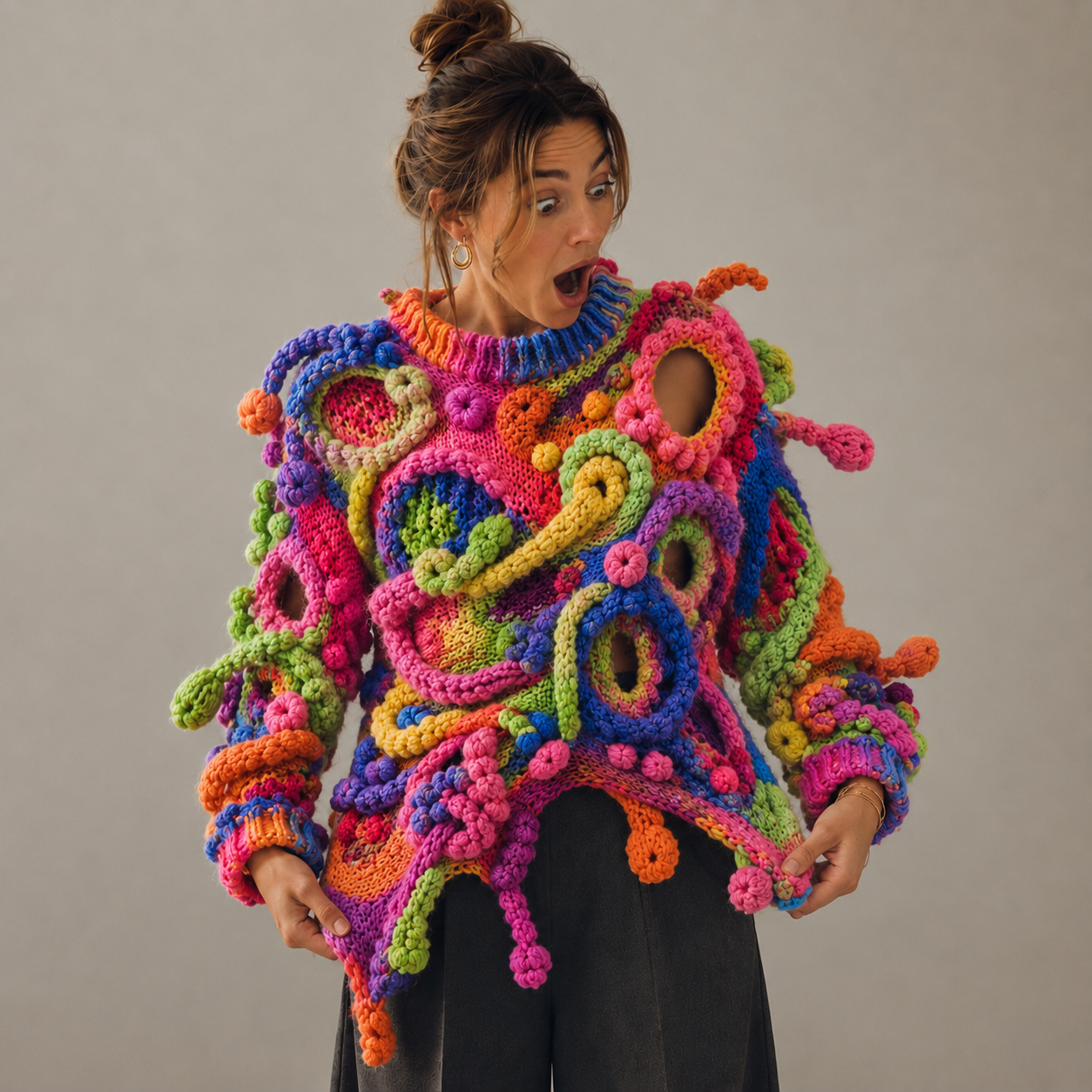 What to wear with a quirky sweater when you’ve already bought it and there’s no turning back