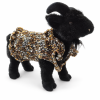 Golden Paws Prestige hand-knitted pet sweater with metallic ruffles