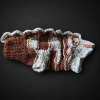That’s How History Worked Out sweater (2) Коричнево-серый свитер для питомца, вид с обратной стороны